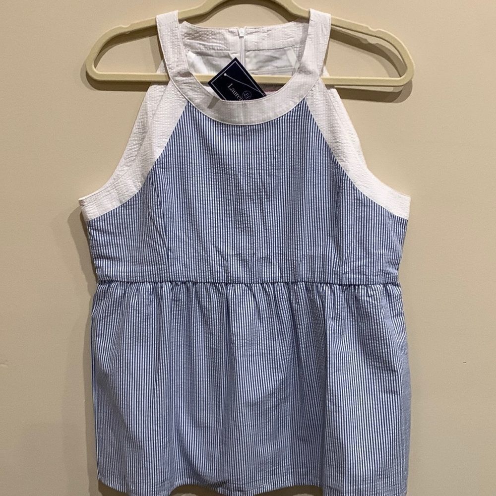 NWT  Lauren James Seersucker Tank
